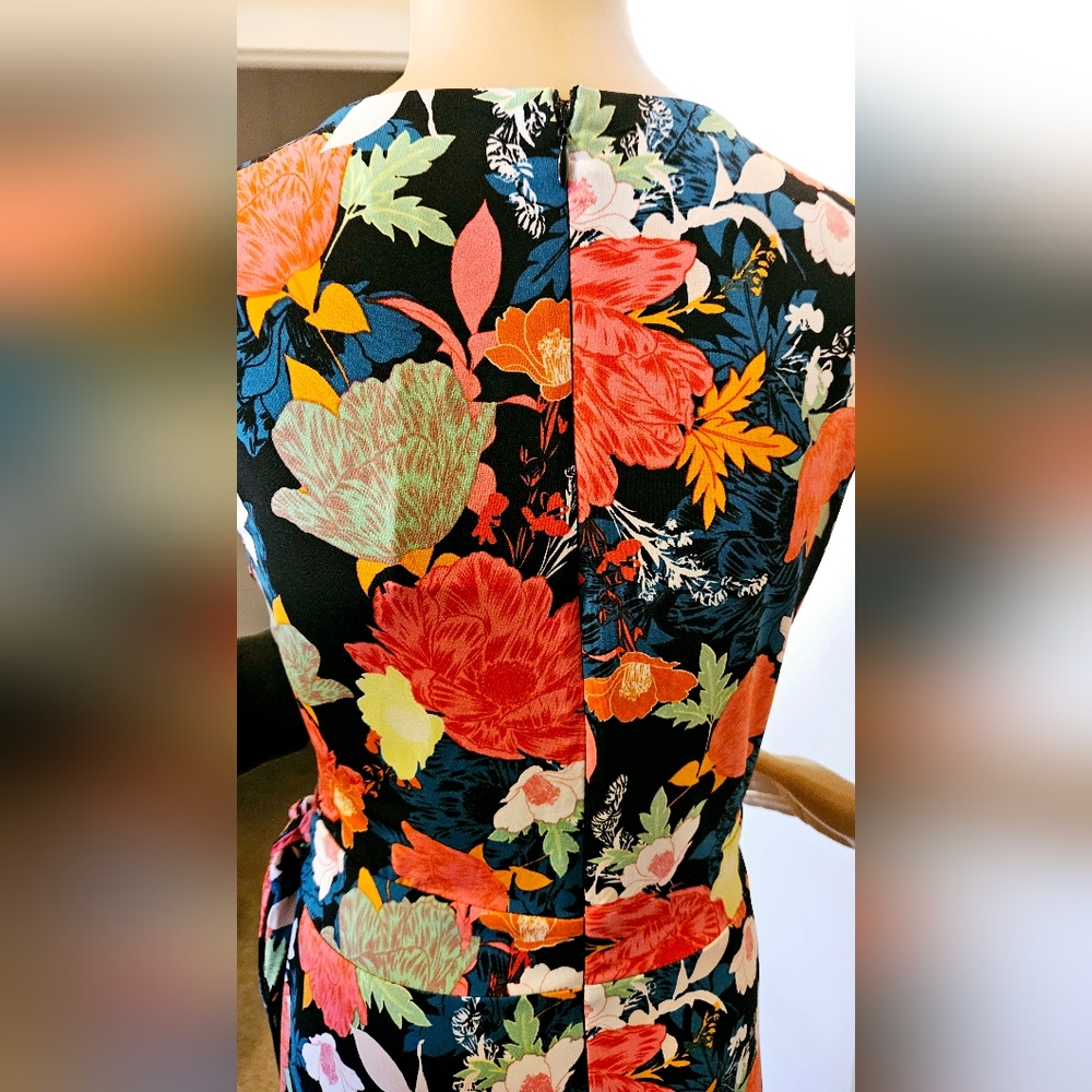 NWT THALIA SODI Vibrant Spring Floral Illusion Wrap Maxi Dress M 8 10 - Picture 9 of 9